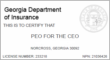 Georgia Department of Insurance Certification